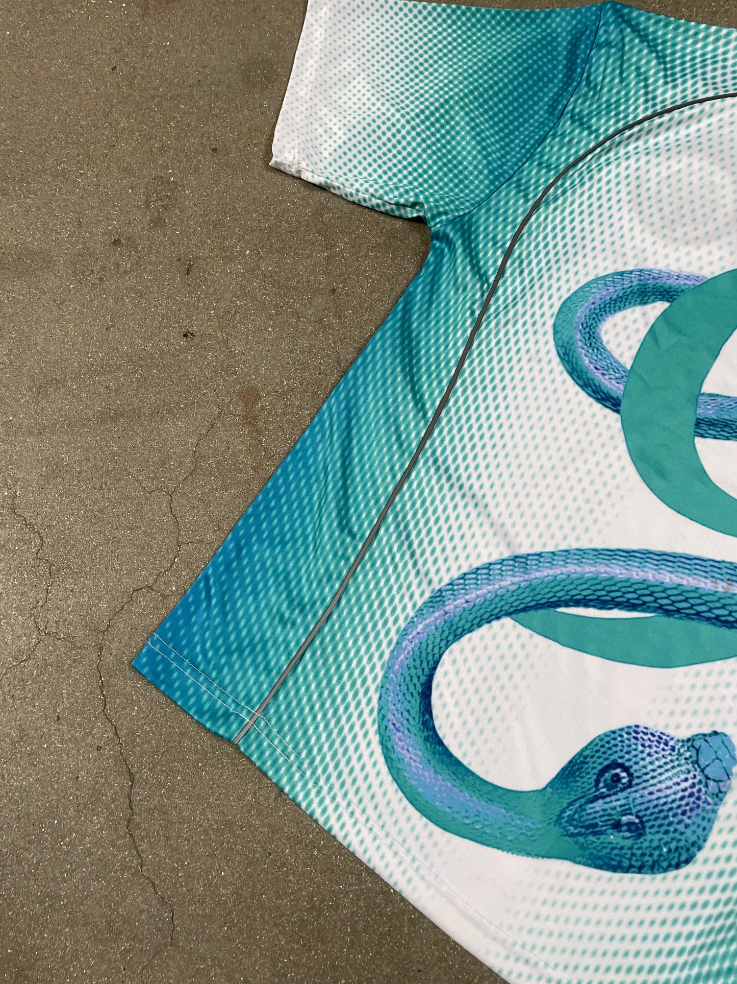 Snake Jersey Cyan
