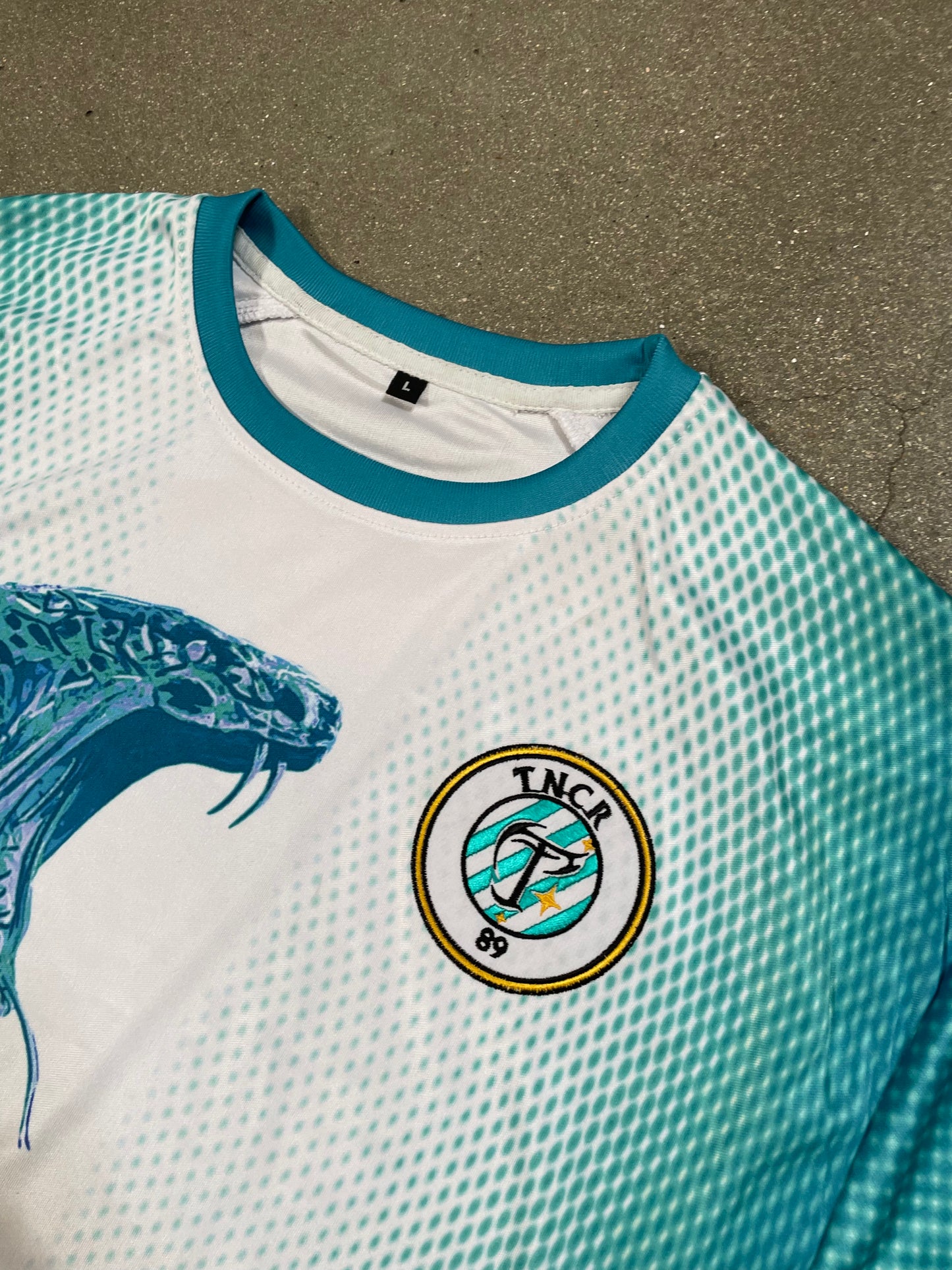 Snake Jersey Cyan