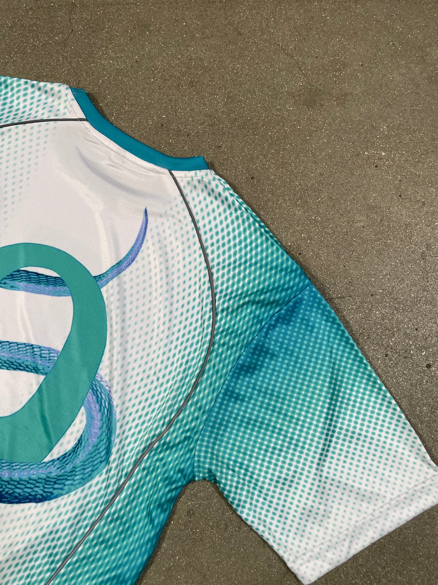 Snake Jersey Cyan