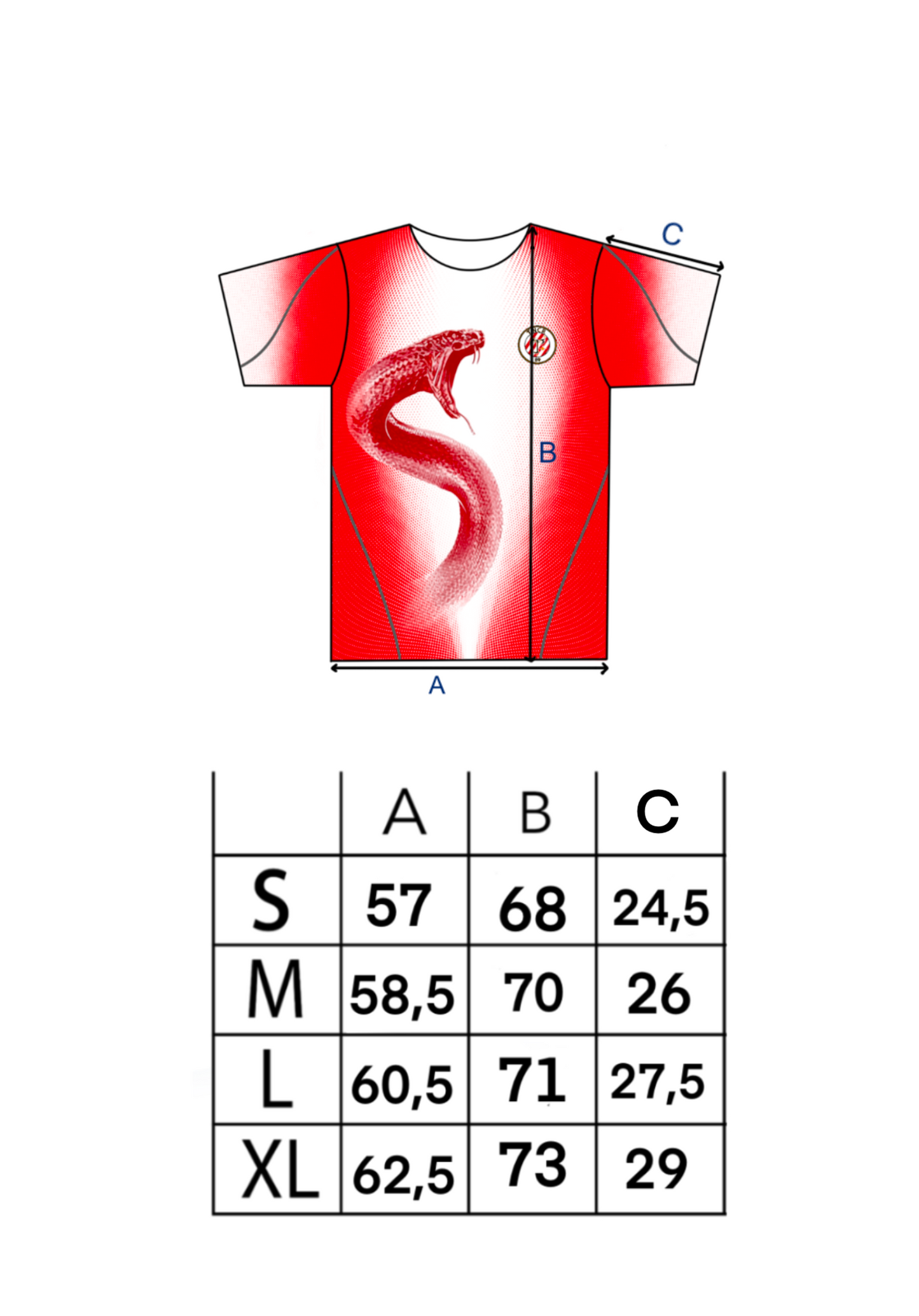 Snake Jersey Red