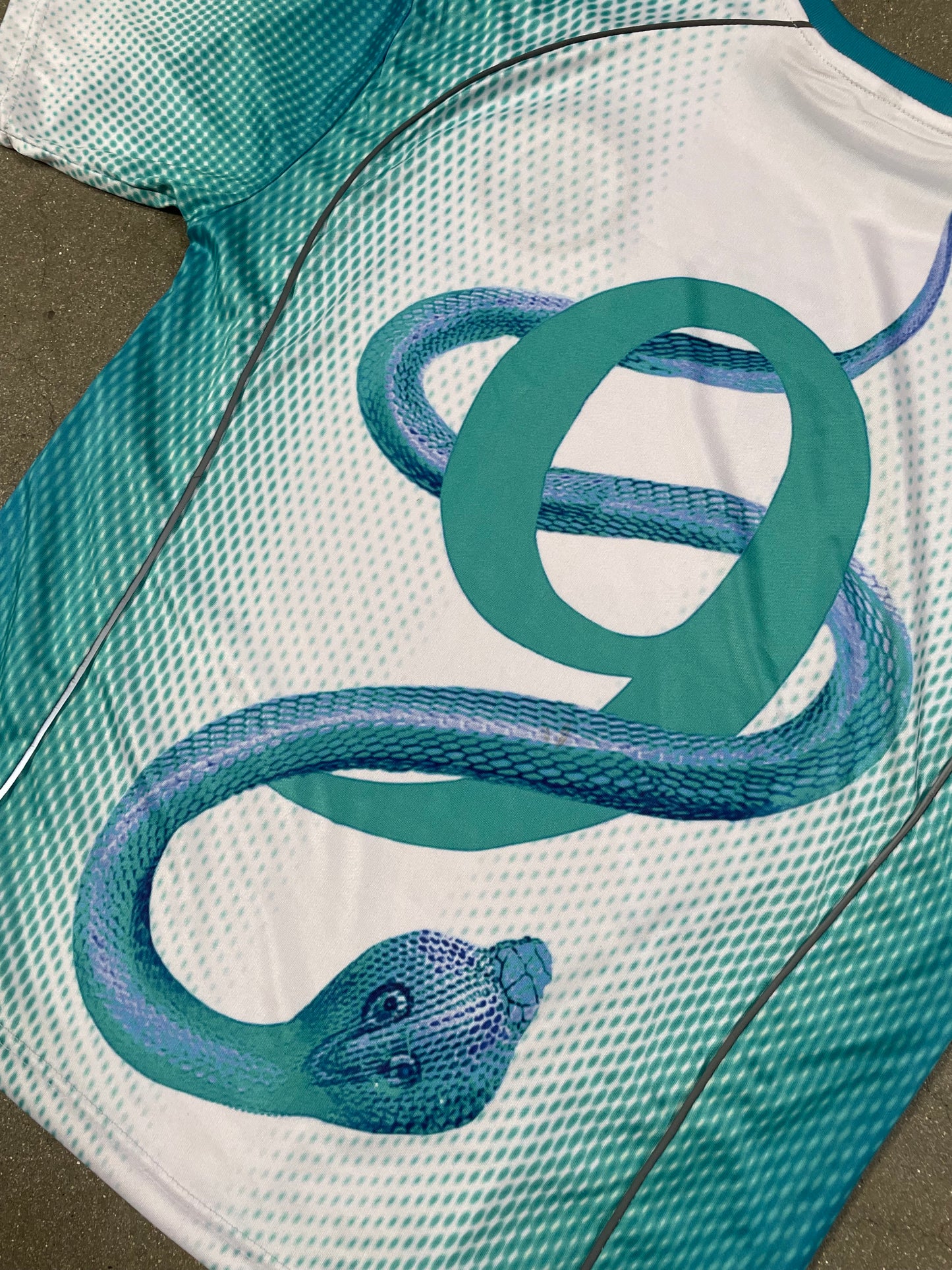 Snake Jersey Cyan