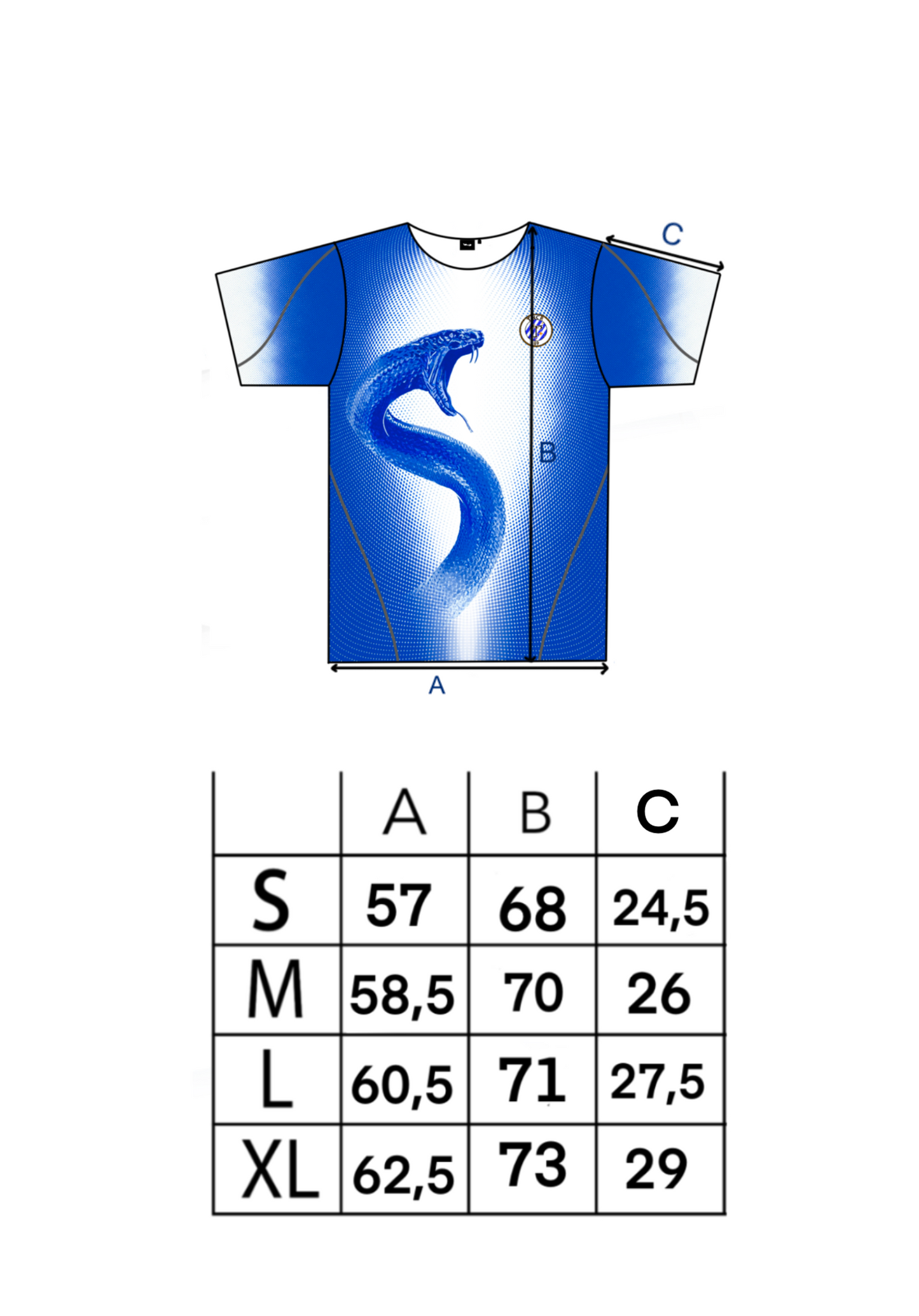 Snake Jersey Blue