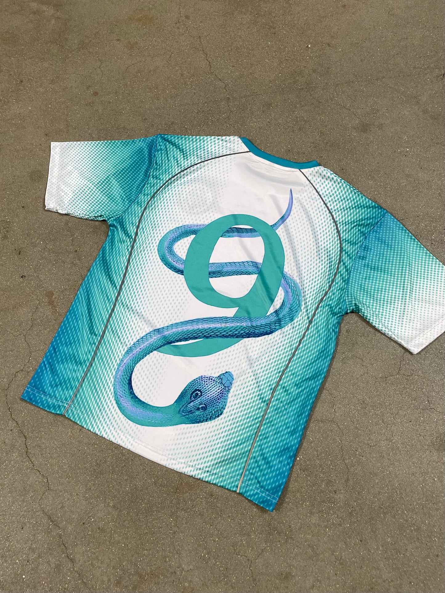 Snake Jersey Cyan