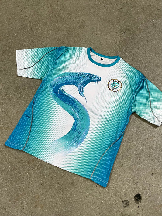 Snake Jersey Cyan